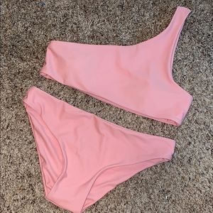 one shoulder bikini set size SMALL